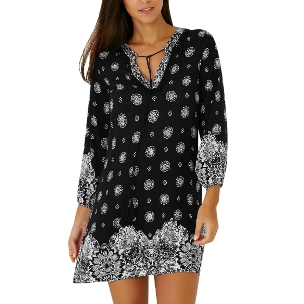 Tribal Print Shift Dress